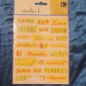 Studio K Vibrant Word Stickers